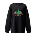 thumbnail image 2 of Gibobby Sudadera Navidad mujer Suéter estampado navideño para mujer: sudadera con capucha informal de tamaño, cálida y acogedora(Negro,G), 2 of 3