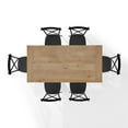 thumbnail image 5 of Crosley Furniture Joanna 7-Piece Dining Table Set For 6 W/Camille Chairs, 5 of 15