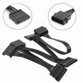 thumbnail image 2 of 5x 4pin Ide To 5-port Power Supply Cable 4pin Molex To Multi Sata Port 18awg Wire Power Cord For Ha, 2 of 3