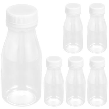Himition 6Pcs Household Juice Bottles Clear Drinking Bottles Reusable Empty Bottles(200ml)