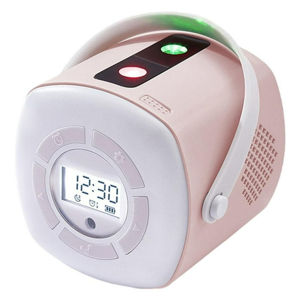 Proyector de estrellas LED reloj despertador atmosfera de sueno USB lampara de proyeccion estrellada Rosado Zulema proyector de luz galaxia Walmart en linea