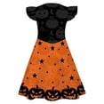 thumbnail image 7 of HAYIMI Festival Halloween Dress For Girls With Flutter Sleeves Elegant Gown For Party O-Neck Birthday Dresses, 7 of 7