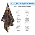 thumbnail image 3 of Ghostbusters Beach Towel Microfiber Soft Absorbent Quick-Dry Bath Towel 130x80cm for Bathroom Shower Guests Pool Swimming Camp Holiday Gym for Kid Adult, 3 of 8