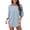 Light Blue, variant on HOWPAY Bathing Suit Cover up for Women Summer Swimsuit Short Sleeve Cover up Beach Dress Casual Swimwear Lightweight Vacation Outfits Light Blue L