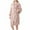 01 Pink, variant on Fuzzy Striped Robe for Women Thickened Winter Hooded Kimono Bathrobe Warm Fleece Soft Nightgown Sleepwear with Pockets