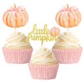 thumbnail image 1 of Cupcake Toppers Aukolass Pumpkin Thanksgiving Party x24, 1 of 6