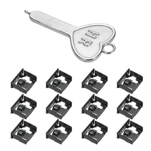 12pcs Port Blocker Locking USB Port/Dust Metal Blocker with Coded Key,Black