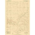 thumbnail image 2 of USGS 18x24 White Modern Wood Framed Museum Art Print Titled - Prairie View School Wyoming Quad - USGS 1950, 2 of 4