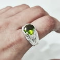 thumbnail image 3 of Natural Peridot Mans Ring, AAA Peridot Ring, August Birthstone, Silver Jewelry, 925 Silver Ring, Birthday Gift, Tiny Mens Ring, Designer Ring, Ottoman Style Ring, Christmas, Turkey Mens Signet Ring, 3 of 9