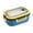 Blue, variant on Double-layer Bento Box Japanese-style Microwave Lunch Box Office Worker Reducing Meal Divided Lunch Box with Utensils Spoon and Fork Bundle Divider Salad Box for Men Women