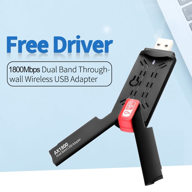 AX1800 Wireless USB WiFi Adapter 2.4GHz+5GHz PC Computer Dongle Network Kit