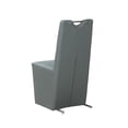 thumbnail image 6 of Milan Eva Handle-Back Faux Leather Side Chair in Gray (Set of 2), 6 of 9