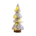 thumbnail image 2 of Snow Flocked Christmas Tree Tabletop Christmas Tree for Table Christmas Desk 20cm, 2 of 7