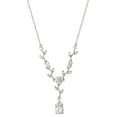 thumbnail image 2 of Believe by Brilliance Women's Fine Silver Plated Cubic Zirconia Vine Pendant Necklace, 18", 2 of 7