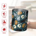 thumbnail image 5 of 12oz Coffee Tumblers Halloween Spooky Icons Pattern Stainless Steel Vacuum Insulated Travel Tumbler Coffee Cups Mug with Lid and Straw with Cleaning Brush for Cold & Hot Drinks, 5 of 5