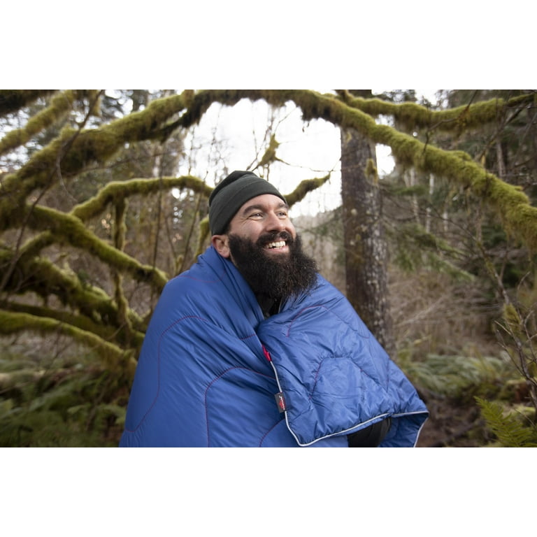 Cascade Mountain Tech Adventure Pack Blanket Down Camping Blanket Waterproof Blanket Royal Blue