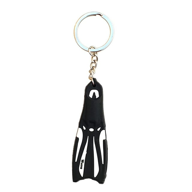 Novelty Flippers Key Chain Holder Keyring Keychain - White, 13cm
