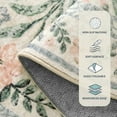 thumbnail image 7 of Moynesa 6'x9' Beige Washable Rugs for Bedroom, Boho Floral Living Room Rugs Non-Slip, Soft Low-Pile Carpet Rug for Dining Room Dorm,Beige, 7 of 7