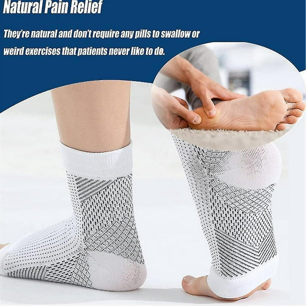Soothe Socks Neuropathy Compression Ankle Arch Support Protection