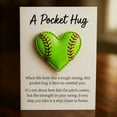thumbnail image 2 of WMGHA Pocket Hug Gift Bulk Hug Cards with Heart Shape Baseball Softball Basketball Keepsake Exchange Relationship Cards for Athletes and Sports Lovers, Ideal as Inspirational Gift and Decor, 2 of 9