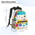thumbnail image 4 of Daiia Funny Farm School Backpack for Men Women, Unisex Large Waterproof Bookbag Schoolbag Casual Daypack for High School/College/Teens/Travel/Work Black, 4 of 8
