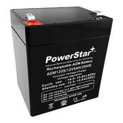 PowerStar High Rate 12V 5AH UPS Battery Replaces 4Ah Ritar RT1240H, RT 1240H