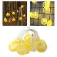 thumbnail image 4 of Terrazas Lámpara colgante Decoración para el hogar 150cm SM SunniMix Luz de cuerda de limón, 4 of 8
