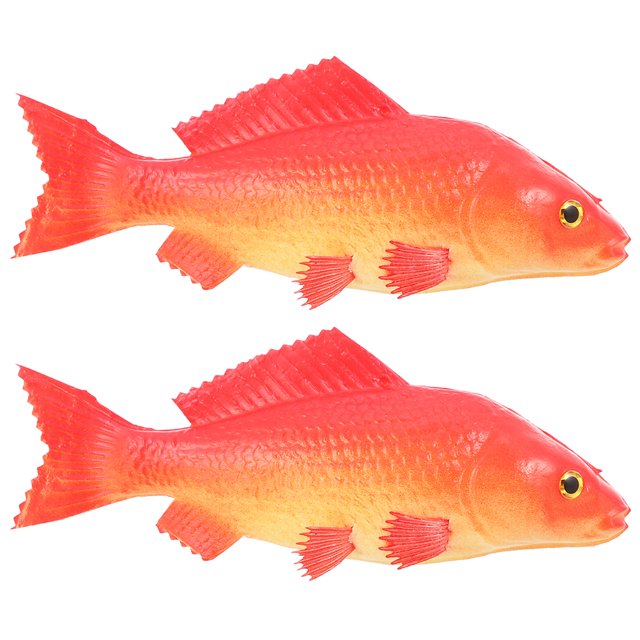 2pcs Simulation Fish Model PU Fish Model Simulation Animal Educational Model Artificial Fish Model