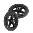 thumbnail image 3 of 2 Pcs 8 Inch PVC Trolley Wheels, Heavy Duty 5-Spoke Replacement Wheels for Carts Hand Trucks, Smooth Rolling Casters for Luggage & Utility Dollies, 3 of 5