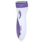 Kemei KM-3018 Rechargeable Lady Shaver Hair Remover Purple