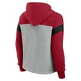 thumbnail image 3 of Women's Fanatics Heather Gray/Scarlet San Francisco 49ers Bold Play Call Pullover Hoodie, 3 of 3