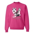 thumbnail image 2 of Wild Bobby, If It's Not an Alaskan Malamute It's Just a Dog Gift, Unisex Crewneck Graphic Sweatshirt, Fuschia, Small, 2 of 4