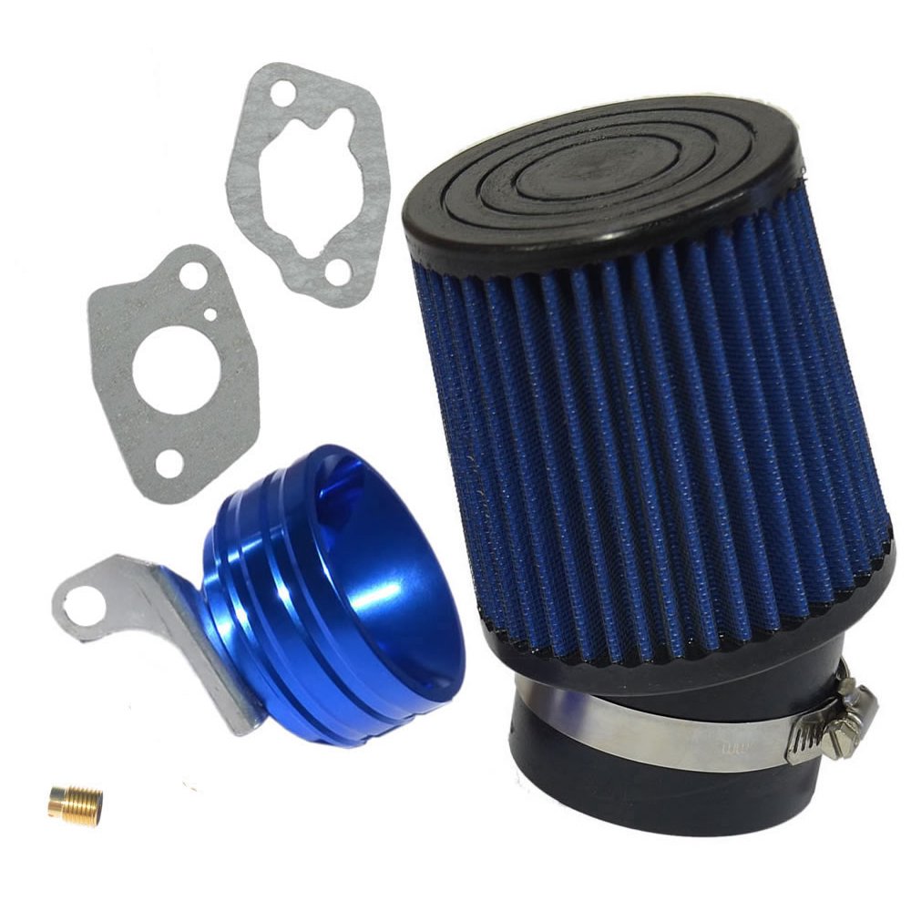 212cc Predator Performance Air Filter, Adapter & Upgrade Jet BLUE