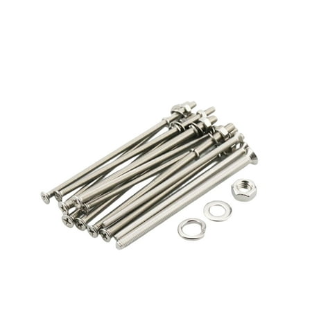 

(10PCS) 304 Stainless Steel Extended Countersunk Head Combination Flat Head Screws M5X45mm.