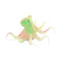 thumbnail image 1 of Aquarium Modeling Night Fluorescent Simulation Octopus Artificial Suction Cup Fish Tank Decoration Gift (Green), 1 of 7
