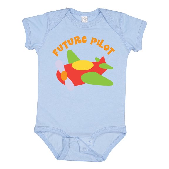 Inktastic Future Pilot Airplane Boys or Girls Baby Bodysuit