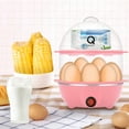 thumbnail image 2 of Aqwzh Rapid Egg Cooker Electric for Hard Boiled, Poached, Scrambled Eggs, Omelets, Steamed Vegetables, Seafood, Dumplings, 14 capacity, with Auto Shut Off Feature, 2 of 8
