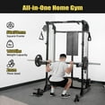 thumbnail image 5 of Danolapsi Power Cage, 2000Lbs Capacity Power Rack with Cable Crossover and Dual Independent Pulley System, Workout Cage with Storage Board, Squat Rack for Home Gym(ship in 2 boxes), 5 of 8