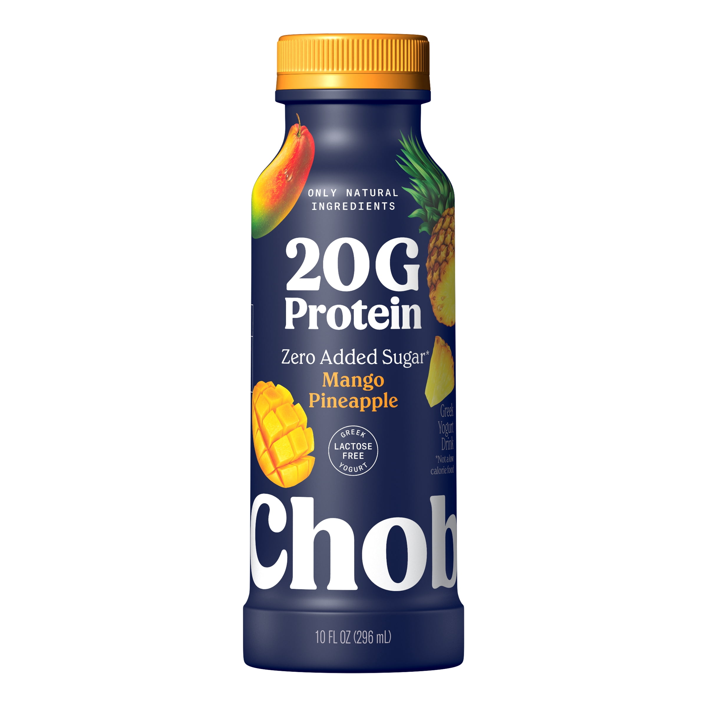 Chobani 20G Protein Low-Fat Greek Yogurt Drink, Mango Pineapple, 10 fl oz Bottle