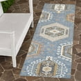 thumbnail image 6 of Addison Rugs Chantille Indoor/Outdoor Transitional Tribal Denim Machine Washable Runner Rug, 2'3" x 7'6", 6 of 7