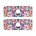 thumbnail image 7 of Yayeee Faucet Mat for Kitchen Sink 14.7" Diatomite Long Splash Guard Pad, Light Colorful Circles, 2 Pack, 7 of 7