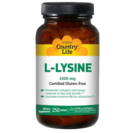 Country Life L-Lysine 1,000 mg 250 Tabs