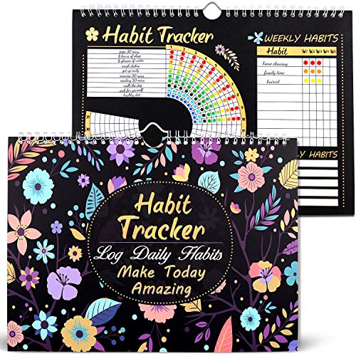 gisgfim Habit Tracker Calendar Motivational Habit Tracking Journal Inspirational Goal Planner with Spiral Binding Beautiful Weekly Undated 12+2 Month Journal gisgfim Habit Tracker Calendar Motivational Habit Tracking Journal Inspirational Goal Planner with Spiral Binding Beautiful Weekly Undated 12+2 Month Journal