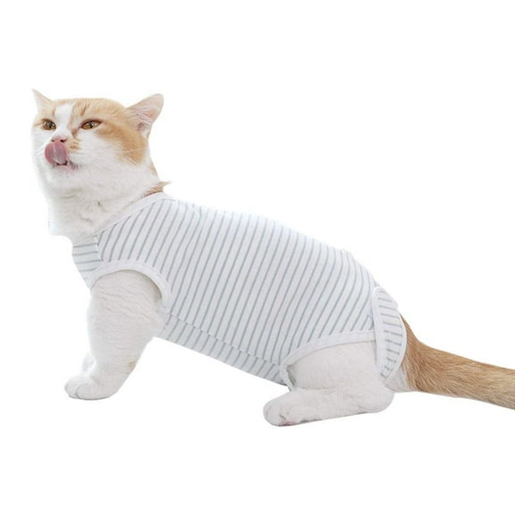 Cat Recovery Suit After Surgery Wear for Abdominal Anti Licking Wounds E-Collar Alternative for Cats and Dogs (XL)