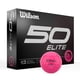 thumbnail image 1 of Pelotas de golf Wilson Fifty Elite, paquete de 12, color rosa, 1 of 1