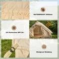 thumbnail image 2 of EROMMY EROMMY Inflatable Tents for Camping, 4-6 Person Waterproof Oxford Blow Up Tent, Easy Setup with Hand Pump, Portable Cabin Tent with Stove Jack, 2 of 9