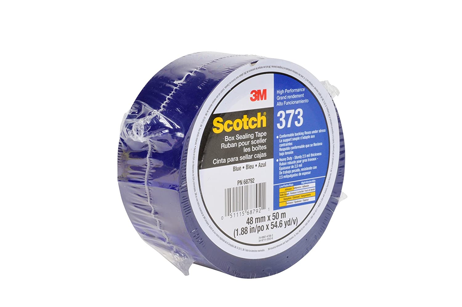Scotch Carton Sealing Tape,Blue,48mm x 50m 373