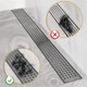 thumbnail image 4 of 2 pack Disposable Hair Catcher Shower Drain Mesh Stickers, DIY Shower Drain Cover Hair Catcher for Any Length, 10m Hair Stopper for Linear Shower Drain with Removal Tool, 10cm Width, 4 of 5