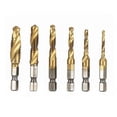 thumbnail image 4 of Vástago Hexagonal Chapado En Titanio Hss Tornillo Rosca Broca Tornillo Máquina M3 M4 M5 M6 M8 M10 Herramienta De Mano Scienceny HA019765-00, 4 of 7