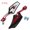 Red, variant on Unique Bargains Aluminum Alloy 360 Degree Rotatable Motorcycle Rear View Side Mirror Red